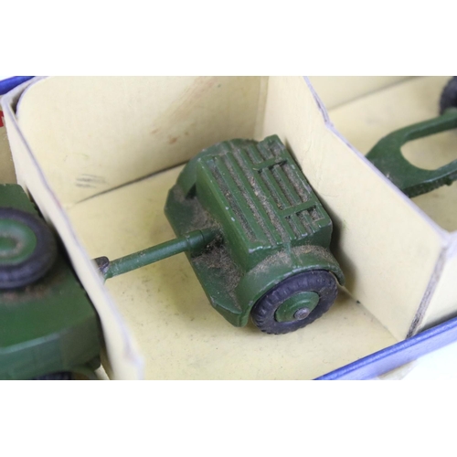 1355 - Six boxed Dinky military diecast models to include 697 25 Pounder Field Gun Set, 2 x 693 7.2 Howitze... 