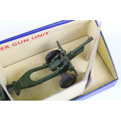 1355 - Six boxed Dinky military diecast models to include 697 25 Pounder Field Gun Set, 2 x 693 7.2 Howitze... 