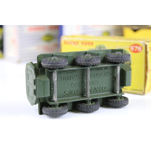 1355 - Six boxed Dinky military diecast models to include 697 25 Pounder Field Gun Set, 2 x 693 7.2 Howitze... 