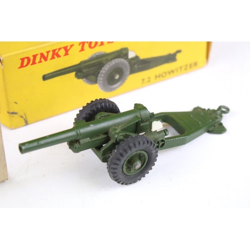 1355 - Six boxed Dinky military diecast models to include 697 25 Pounder Field Gun Set, 2 x 693 7.2 Howitze... 