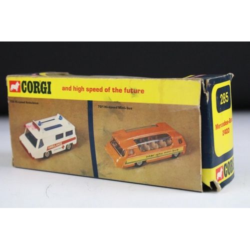 1356 - Seven boxed diecast models to include 5 x Corgi (319 Jaguar XJS in metallic red, 285 Mercedes Benz 2... 