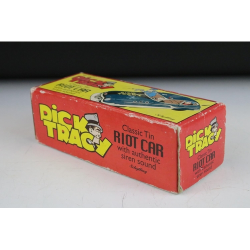 1358 - Collection of diecast models and figures to include a boxed Schylling Dick Tracy Classic Tin Riot Ca... 