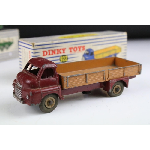 1360 - Five boxed Dinky Supertoys diecast models to include 905 Foden Flat Truck with chains (poles and cha... 