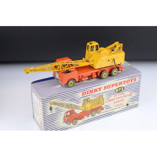 1360 - Five boxed Dinky Supertoys diecast models to include 905 Foden Flat Truck with chains (poles and cha... 