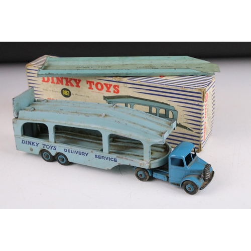 1360 - Five boxed Dinky Supertoys diecast models to include 905 Foden Flat Truck with chains (poles and cha... 