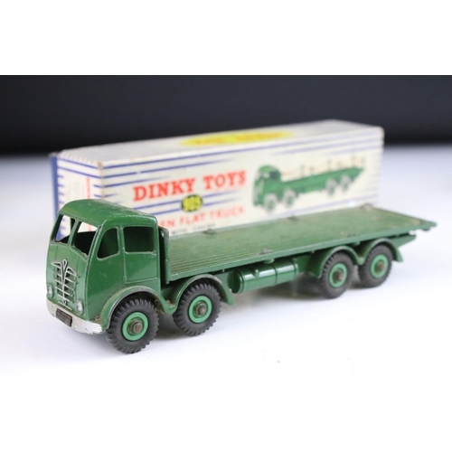 1360 - Five boxed Dinky Supertoys diecast models to include 905 Foden Flat Truck with chains (poles and cha... 