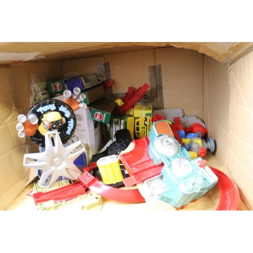 221 - Collection of various toys and games to include a quantity of Micro Machines track, small selection ... 