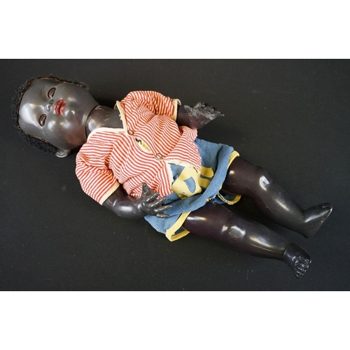 363 - Group of four mid 20th C dolls to include a Pedigree hard plastic doll (approx 46cm tall), two boxed... 