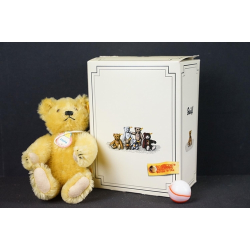 366 - Three boxed Steiff teddy bears / soft toys to include Muzzle Bear 1908 - 1990 Replica (ltd edn of 60... 