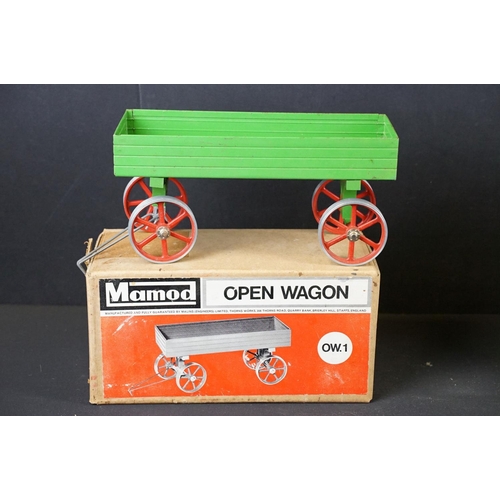 183 - Steam Engine - Collection of various Mamod steam engines to include boxed Mamod OW.1 Open Wagon, box... 