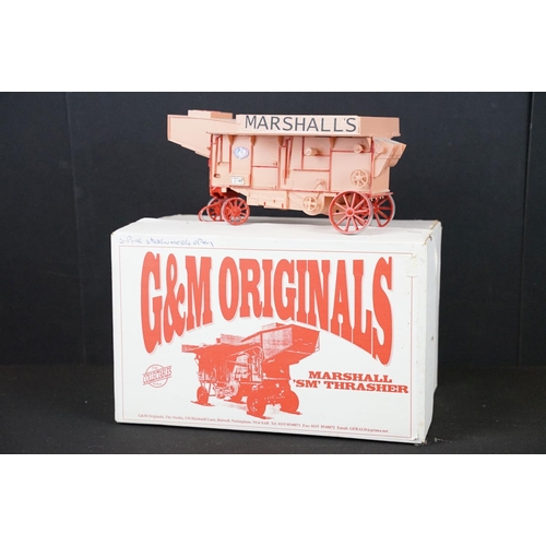 186 - Boxed G&M Originals Marshall 'SM' Thrasher (open) 1/32 scale metal model, with steel wheels, in salm... 