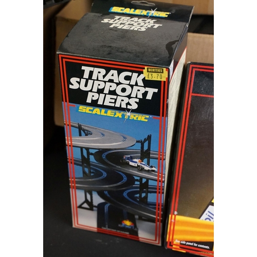 226 - Large quantity of Scalextric accessories to include various track, 5 x boxed Track Support Piers, 4 ... 