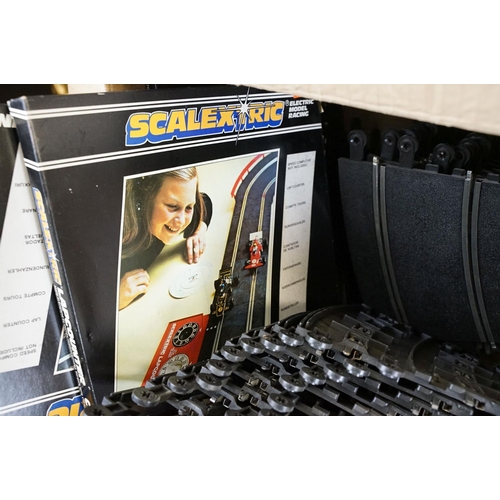 226 - Large quantity of Scalextric accessories to include various track, 5 x boxed Track Support Piers, 4 ... 