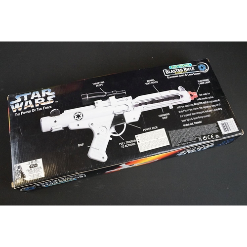 229 - Star Wars - Collection of four boxed Star Wars Kenner The Power Of The Force weapons to include Elec... 