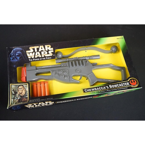 229 - Star Wars - Collection of four boxed Star Wars Kenner The Power Of The Force weapons to include Elec... 