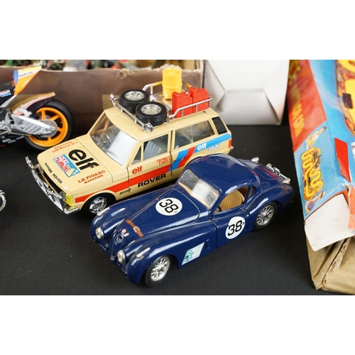 238 - Collection of toys and games to include quantity of diecast models to include Burago Porsche 356 B, ... 