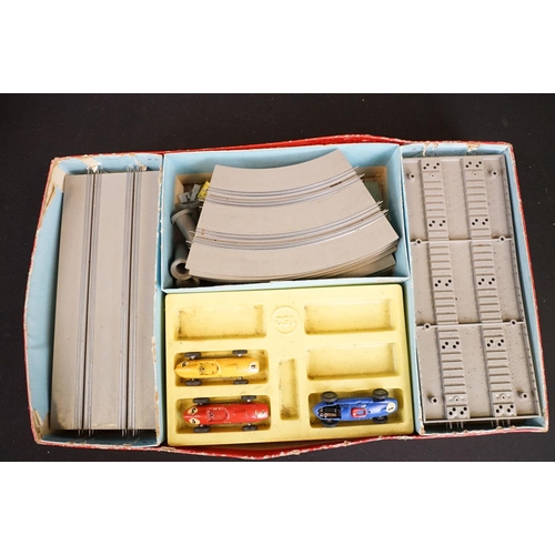 239 - Boxed Triang Scalextric Model Motor Racing Set 65 (with slot cars & controllers, contents appear com... 