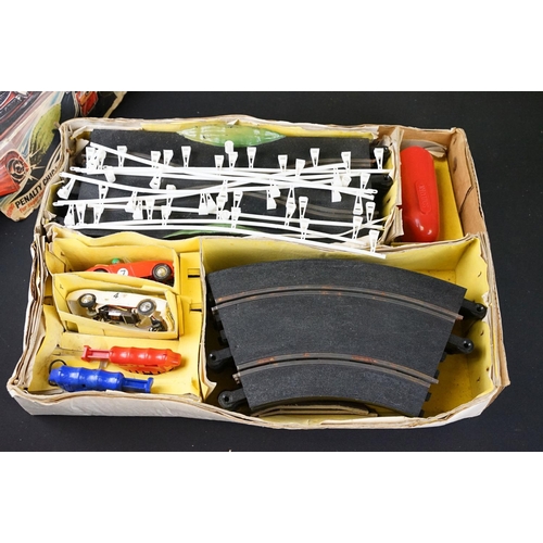 239 - Boxed Triang Scalextric Model Motor Racing Set 65 (with slot cars & controllers, contents appear com... 