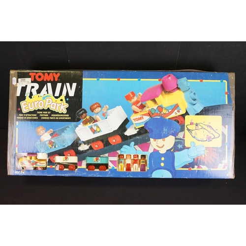 240 - Three boxed TOMY train and construction sets to include Train Le Shuttle Channel Tunnel Set, Train E... 