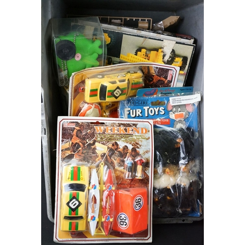 245 - Collection of mixed toys to include Japanese Polizei Volkswagen, boxed Taiyo Radio controlled Porsch... 