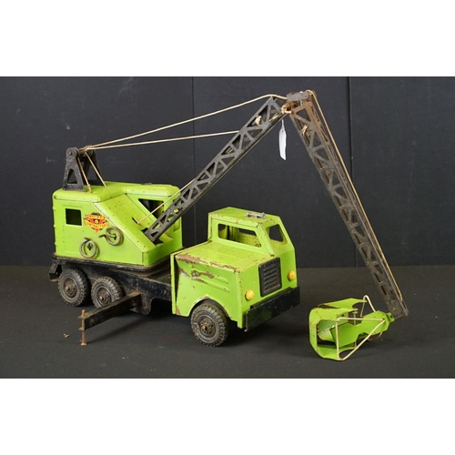 258 - Collection of metal models to include Lumar Contractors green crane, Nylint Gasohol tanker, Auto Tra... 