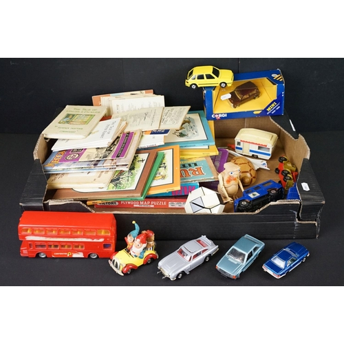 260 - Collection of mixed toys, books & games to include a small quantity of diecast models (featuring Cor... 