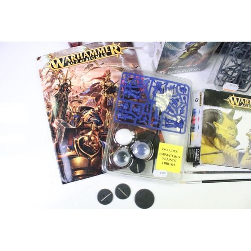 1447 - Games Workshop / Warhammer - A Warhammer Age of Sigmar figure set (incomplete but most still attache... 