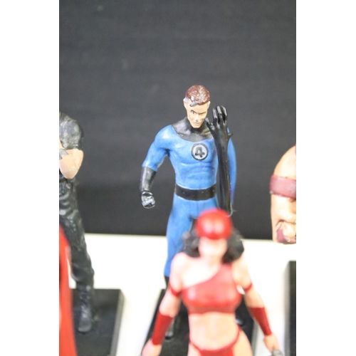 1454 - 31 Eaglemoss Marvel diecast figures to include Sandman, The Thing, Thor, Captain America, Silver Sur... 