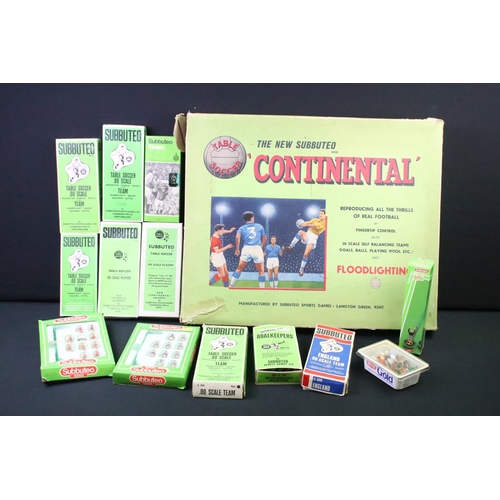 1455 - Collection of various boxed Subbuteo teams and related items to include The New Subbuteo Continental... 