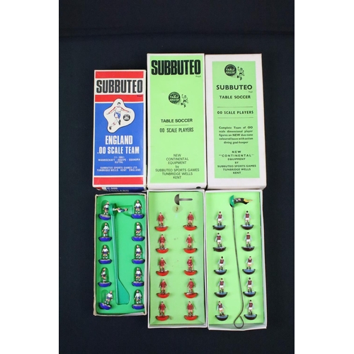 1455 - Collection of various boxed Subbuteo teams and related items to include The New Subbuteo Continental... 