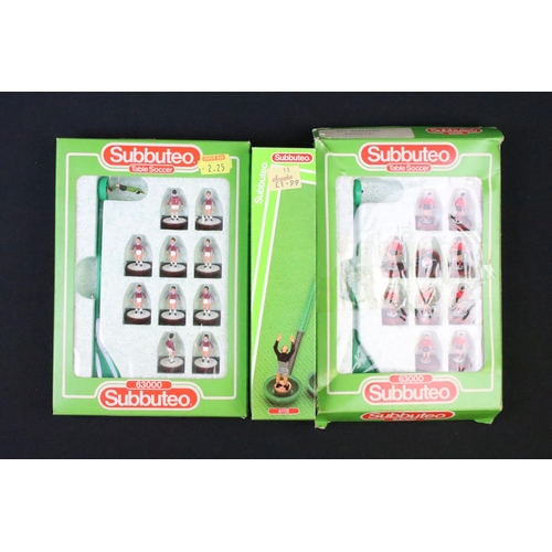 1455 - Collection of various boxed Subbuteo teams and related items to include The New Subbuteo Continental... 