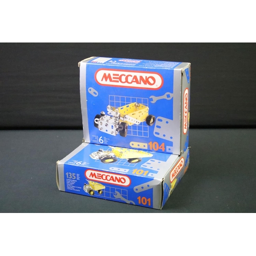 1456 - Collection of various boxed and unboxed Meccano to include sets 101 Dumper Truck and 104 Motorscrape... 