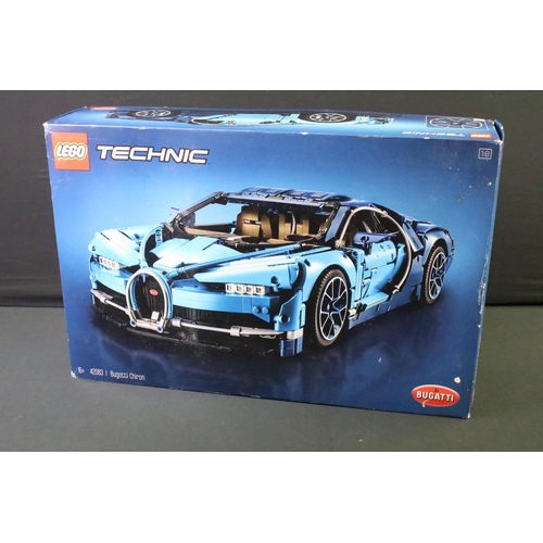 1425 - Lego - Lego Technic Bugatti Chiron set no. 42083, part-built, with box, instructions manuals & inter... 