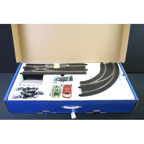 1442 - Boxed Scalextric Digital Super GT Set, no. C1201, with three slot cars (Aston Martin DBR9, Porsche 9... 