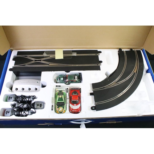 1442 - Boxed Scalextric Digital Super GT Set, no. C1201, with three slot cars (Aston Martin DBR9, Porsche 9... 