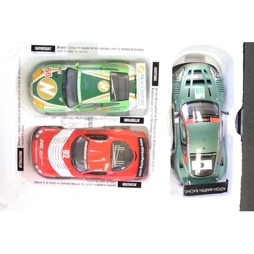 1442 - Boxed Scalextric Digital Super GT Set, no. C1201, with three slot cars (Aston Martin DBR9, Porsche 9... 