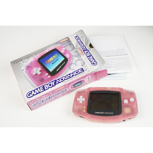 1520 - Retro Gaming - Three boxed Nintendo Game Boy consoles to include Game Boy Color (in pink), Game Boy ... 