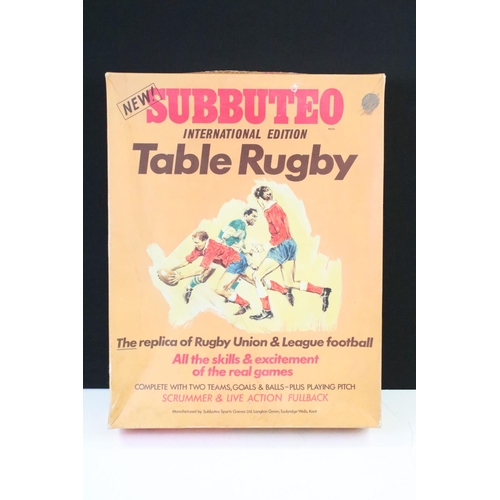 277 - Subbuteo - Boxed Rugby International Edition set (players complete) plus 2 x boxed sets to include N... 