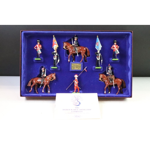 304 - Five boxed Britains metal figure sets to include 5291 Honourable Artillery Company, 5192 The Royal I... 