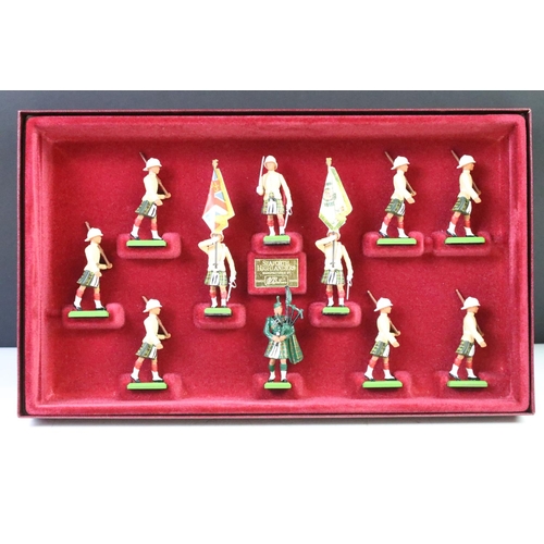 305 - Four boxed Britains metal military figure sets to include 5290 The Royal Scots Dragoon Guards, 5189 ... 