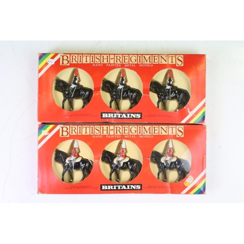 312 - Nine boxed Britains metal models figure sets to include 7228, 7239, 7229, 7237, 7306, 7204, 7207 and... 