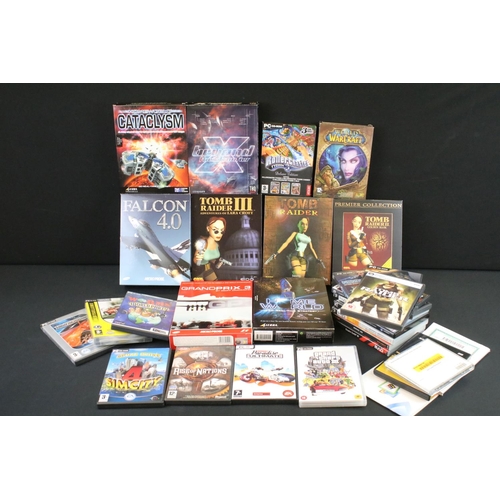 1462 - Retro Gaming - 27 Boxed / cased PC CD-ROM games to include 10 box sets (X Beyond The Frontier, World... 