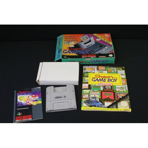 1484 - Retro Gaming - SNES Super Nintendo Entertainment System games console with 9 boxed game cartridges (... 