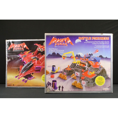 1486 - Two boxed Bluebird Manta Force 1980's playsets to include Red Venom (no. 880901 - tatty box) & Battl... 