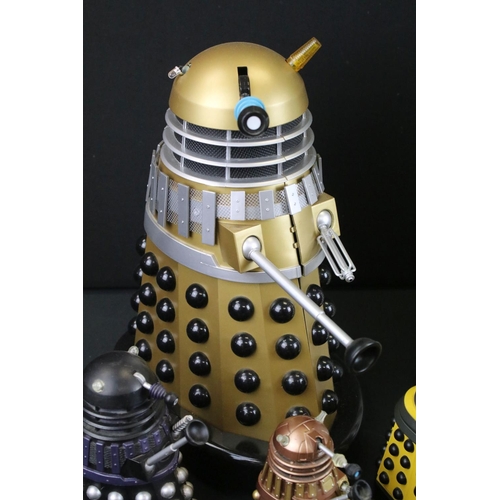 1490 - 17 Plastic Doctor Who Daleks to include Product Enterprise and BBC examples plus a ceramic Dalek coo... 