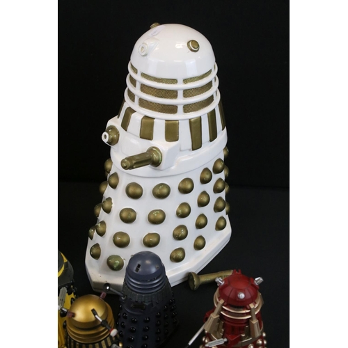 1490 - 17 Plastic Doctor Who Daleks to include Product Enterprise and BBC examples plus a ceramic Dalek coo... 