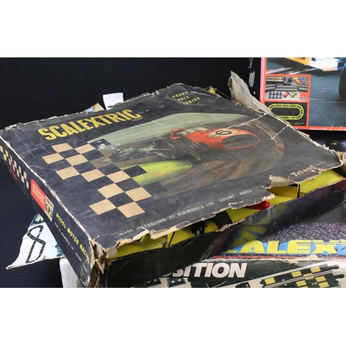 1493 - Three boxed Scalextric slot car racing sets to include G.P.3 Grand Prix Series, C.695 Pole Position ... 