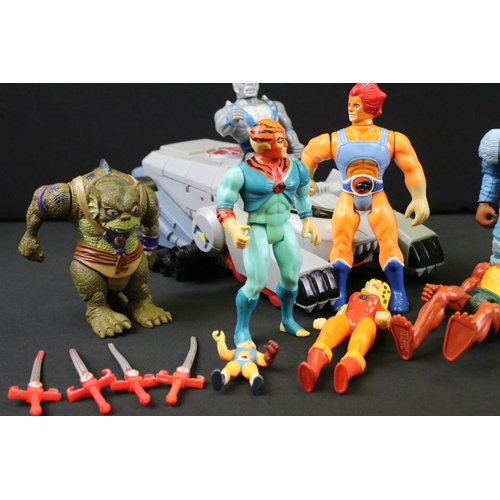 1494 - Thundercats - Nine Original LJN figures to include Jackalman, Tygra, Snowman of Hook Mountain (with ... 