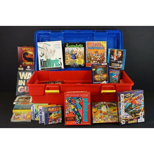 1497A - Retro Gaming - A collection of around 45 boxed / cased games, mostly for Commodore Amiga (featuring ... 