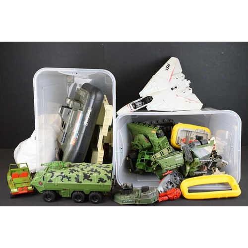 1500 - Action Force / GI Joe - A collection of around 18 1980's Hasbro Action Force vehicles to include Sky... 
